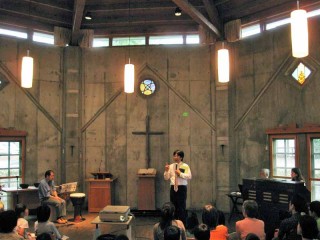 竜ヶ崎教会の飯塚牧師