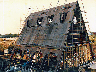 建設当時の筑波学園教会